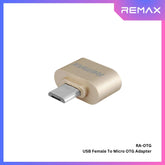 REMAX - RA-OTG Micro Male To USB Female Adapter - Gold